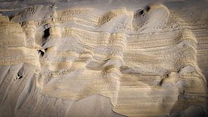 golden sand due to weathering in the dune by eric van der eijk