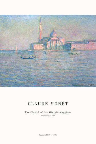 Claude Monet - The Church of San Giorgio Maggiore