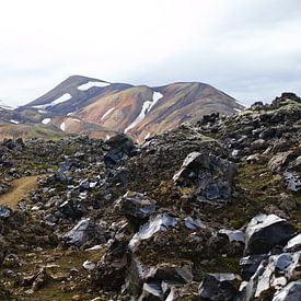 De rhyolietbergen en  lavavelden van Landmannalaugar van Whis' photos