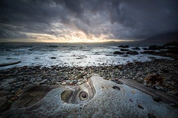 sunset on Elgol Beach Isle of Skye Scotland by Gerwald Harmsen