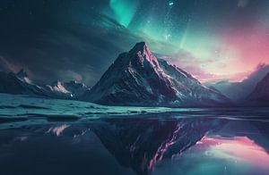 Norwegische Nordlichter leuchten