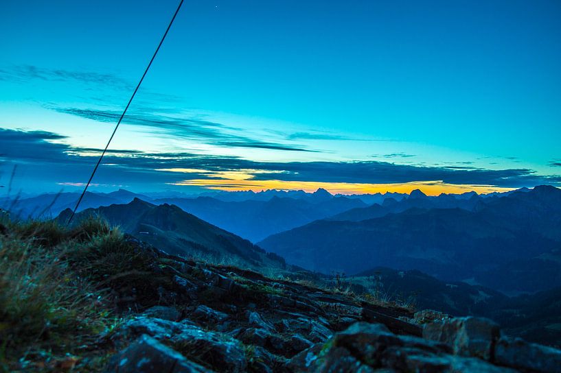 Zonsopkomst in Oostenrijk von Luc Brouwer