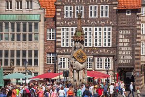 Bremer Roland, Marktplatz, Altstadt, Bremen, Deutschland