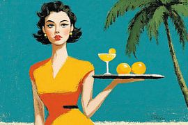 Erfrischende Getränke an einem sonnigen Tag von OMG Art