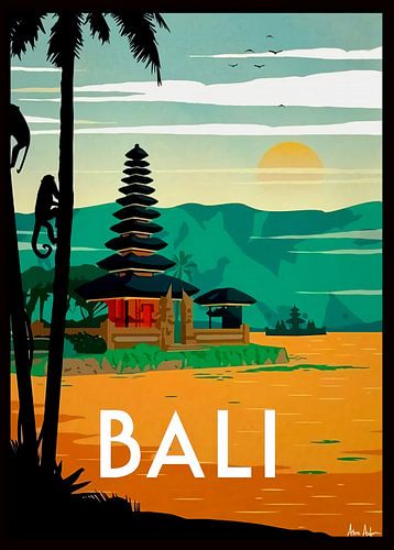 Reclame voor reizen en toerisme op Bali