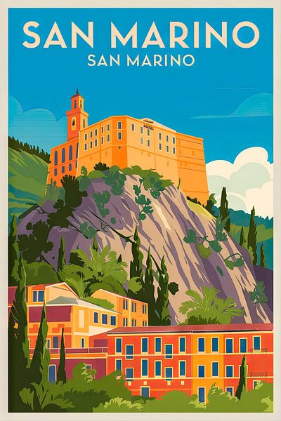 San Marino, San Marino. von Poster Art Shop