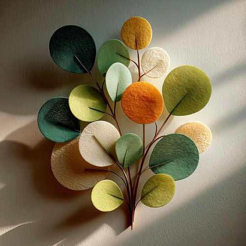 Abstracte plantentak – moderne illustratie