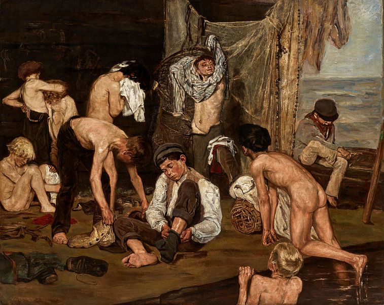 In the swimming pool, Max Liebermann by Masterful Masters