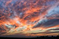 Besonderer Himmel nach Sonnenuntergang