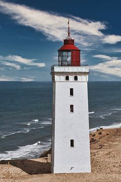 Dänischer leuchtturm versinkt in den Dünen von HGU Foto