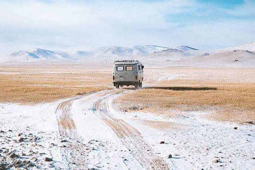 Op weg door de Mongoolse steppe