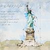 Statue de la Liberté, New York sur Theodor Decker