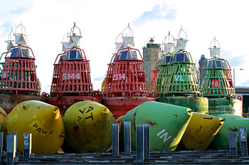 Betonning op de haven van Terschelling