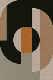 Geometric Retro Art: Scandinavian Industrial Minimalism 1 by Dina Dankers