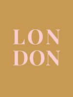 LONDON (in goud/roze)