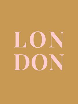 LONDON (in goud/roze)