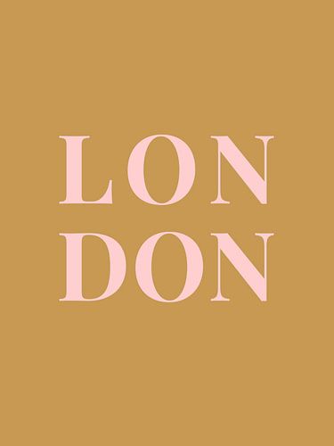 LONDON (in goud/roze)