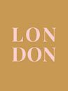 LONDON (in goud/roze) van MarcoZoutmanDesign thumbnail