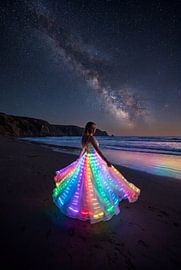 Robe arc-en-ciel sur Matthias Spartz