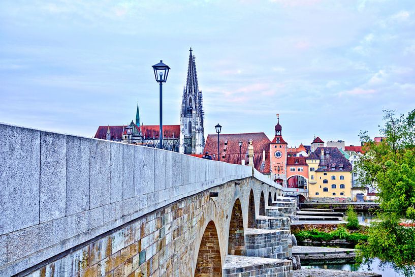 Blick von Stadtamhof auf den Regensburger Dom von Roith Fotografie