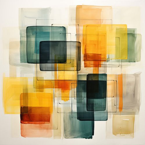 Abstracte vierkante vormen