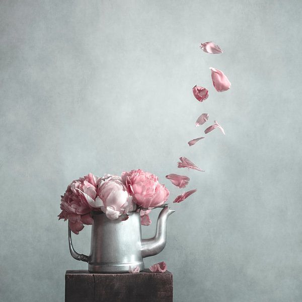Peonies still life by Mariska Vereijken