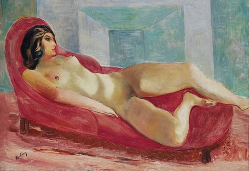 Moïse Kisling - Nackt auf der Couch