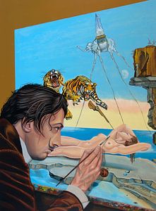 Peinture de Salvador Dali sur Paul Meijering