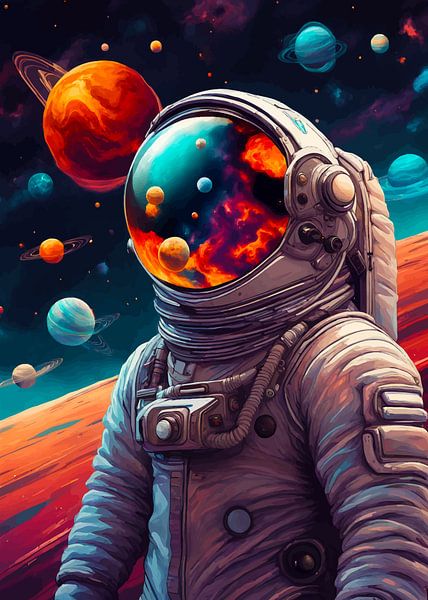Astronaut Portrait by MIROKKU