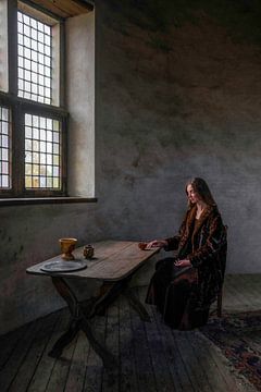 In a melancholic mood  (like  Johannes Vermeer)