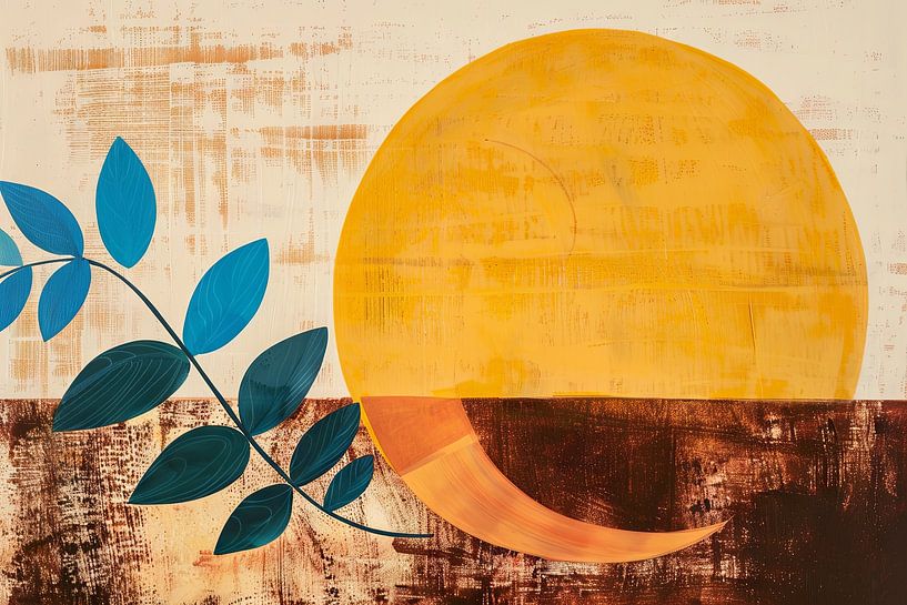 Geometrische Blätter von Poster Art Shop