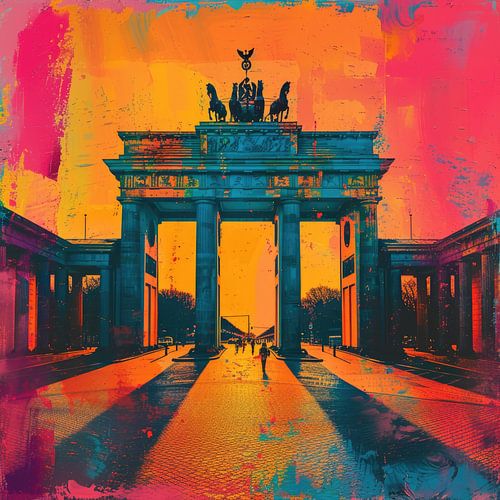 Berlijn Brandenburger Tor Pop Art