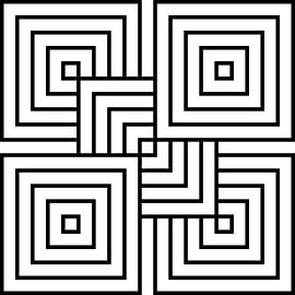 Overlapp | 2x2 | N=05 | L=1:3 | V=05 von Gerhard Haberern