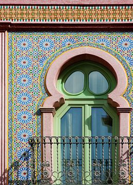 Moorish mosaic facade in Spain