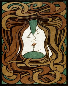 De kus (1898) van Moonheart Artworks
