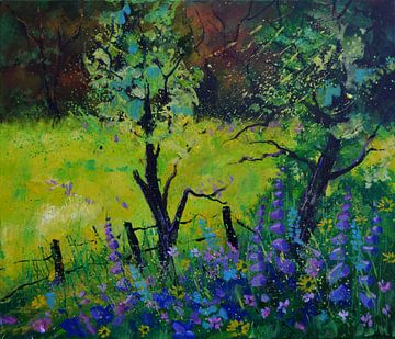 Bloeiend licht van pol ledent