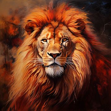 Style artistique du lion sur TheXclusive Art