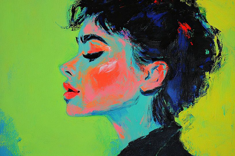 Side Profile in Bold Shades van De Mooiste Kunst