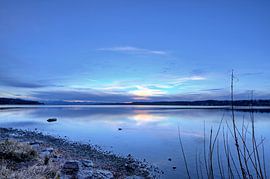 L'heure bleue dans les Alpes