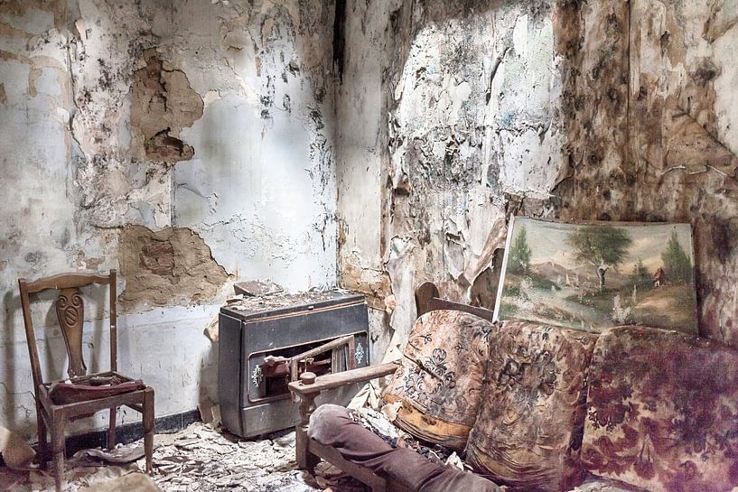 Maison abandonnée en Belgique par Elly Damen