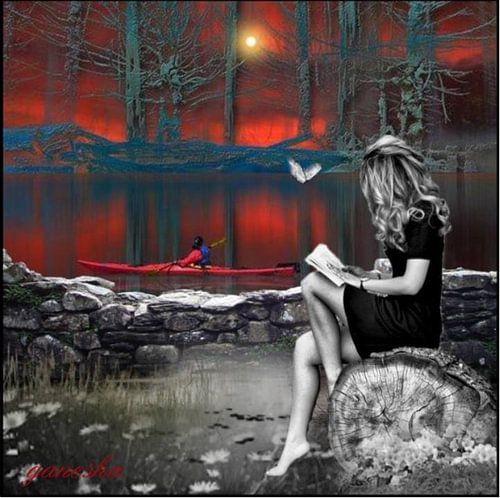 i follow you in deep sea 