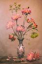 Blumen in chinesischer Vase von Maaike Andrews Miniaturansicht