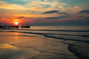 Sunset Westkapelle, Zeeland Niederlande