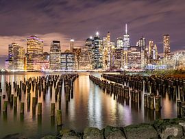 New York skyline view van Chris van Es