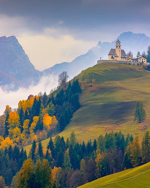Herbst in Colle Santa Lucia, Italien von Henk Meijer Photography