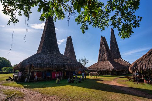 Een zonnige middag in Ratenggaro, West Sumba