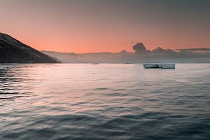 Zonsopkomst Cape Adare Antarctica