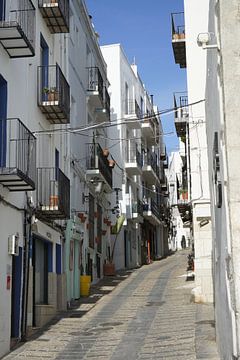 straatje in Peniscola (2) in Spanje