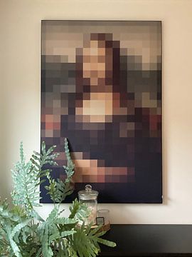 Klantfoto: Pixel Art: Mona Lisa van JC De Lanaye