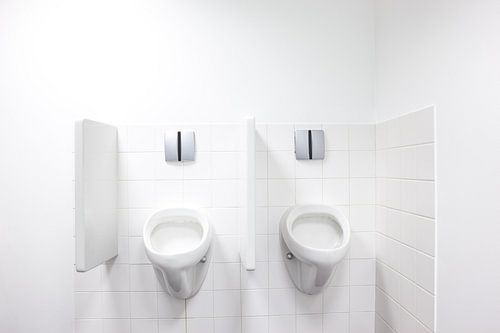 Urinals at the men's toilet